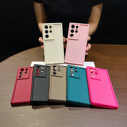 Candy Color Soft TPU Silicone Phone Case for Samsung