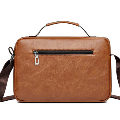 Retro Men's Faux Leather Crossbody Satchel Bag