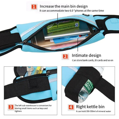 1pc Running Bag Women Waist bag Belt bag Men Sports Fanny Pack Mobile Phone Bag Gym Running Cell Phone Jogging Run Cycling Bag