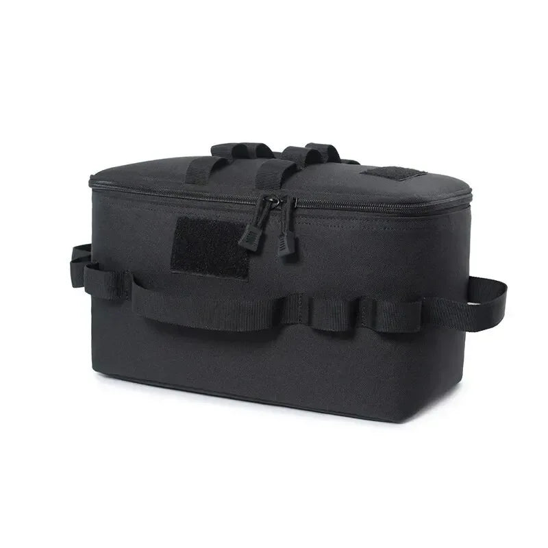 Large Capacity Outdoor Tool Bag Camping Gas Tank Storage Picnic Cookware Multifunction Kit with Ground Nail for Gas Canister - Urbizia