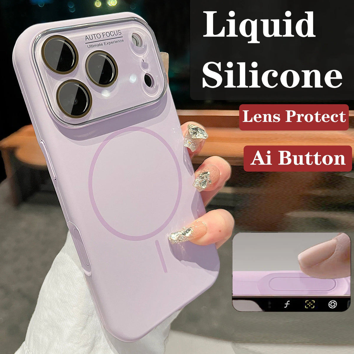 Original Advanced Liquid Silicone For Magsafe Case For iPhone 18 17 Pro Max 16 15 14 Magnetic Charging Glass Lens Protect Cover