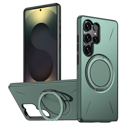 360° Folding Stand Magnetic Magsafe Case For Samsung Galaxy S25 FE S24 S23 S26 Ultra Plus A56 A36 A26 A17 A07 A55 A35 A25 A15