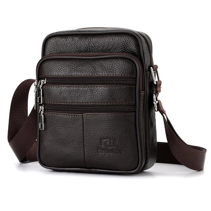 Men's Shoulder Bag Business Casual Vintage Messenger Bag High Quality Leather Men's Travel Shoulder Bag