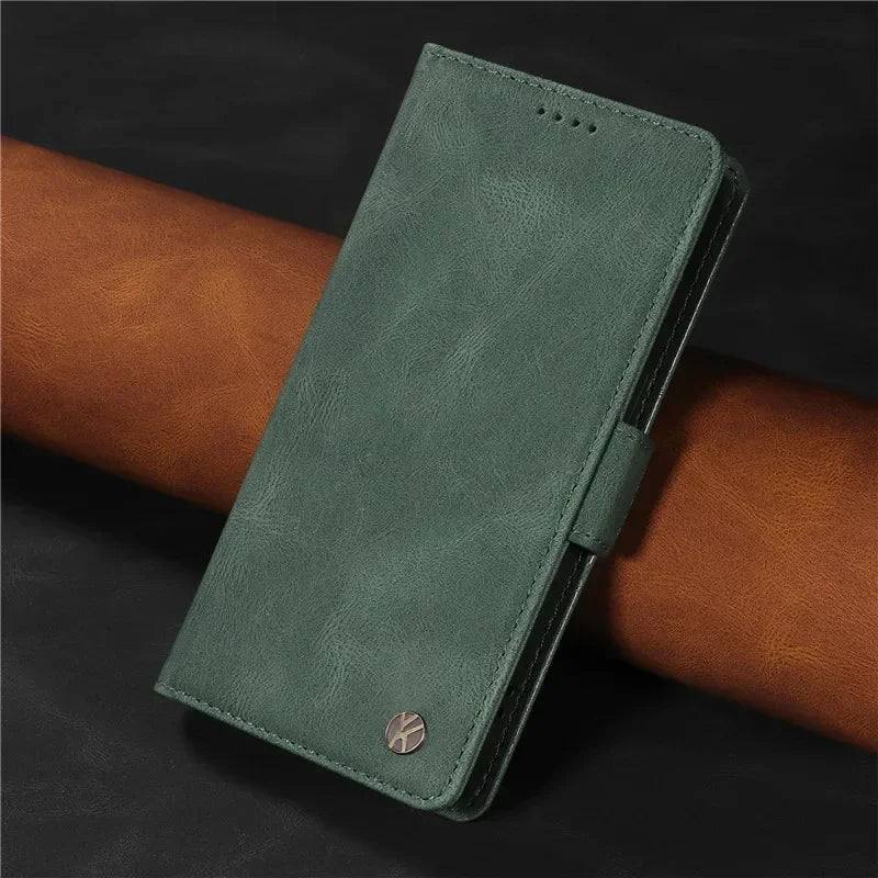 Magnetic Flip Wallet Case For Samsung Galaxy S8 S9 S10 Plus S20 S21 FE S22 S23 S24 S25 Ultra Holder Leather Stand Book Bag Cover