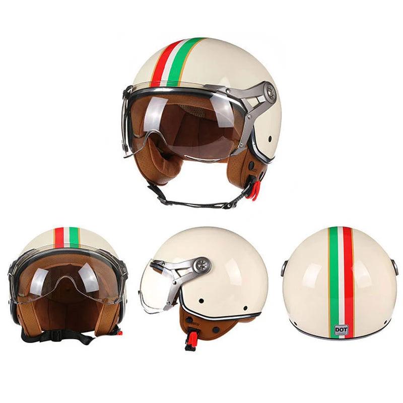 BLD Open-Face ABS Motorcycle Helmet, M–XL
