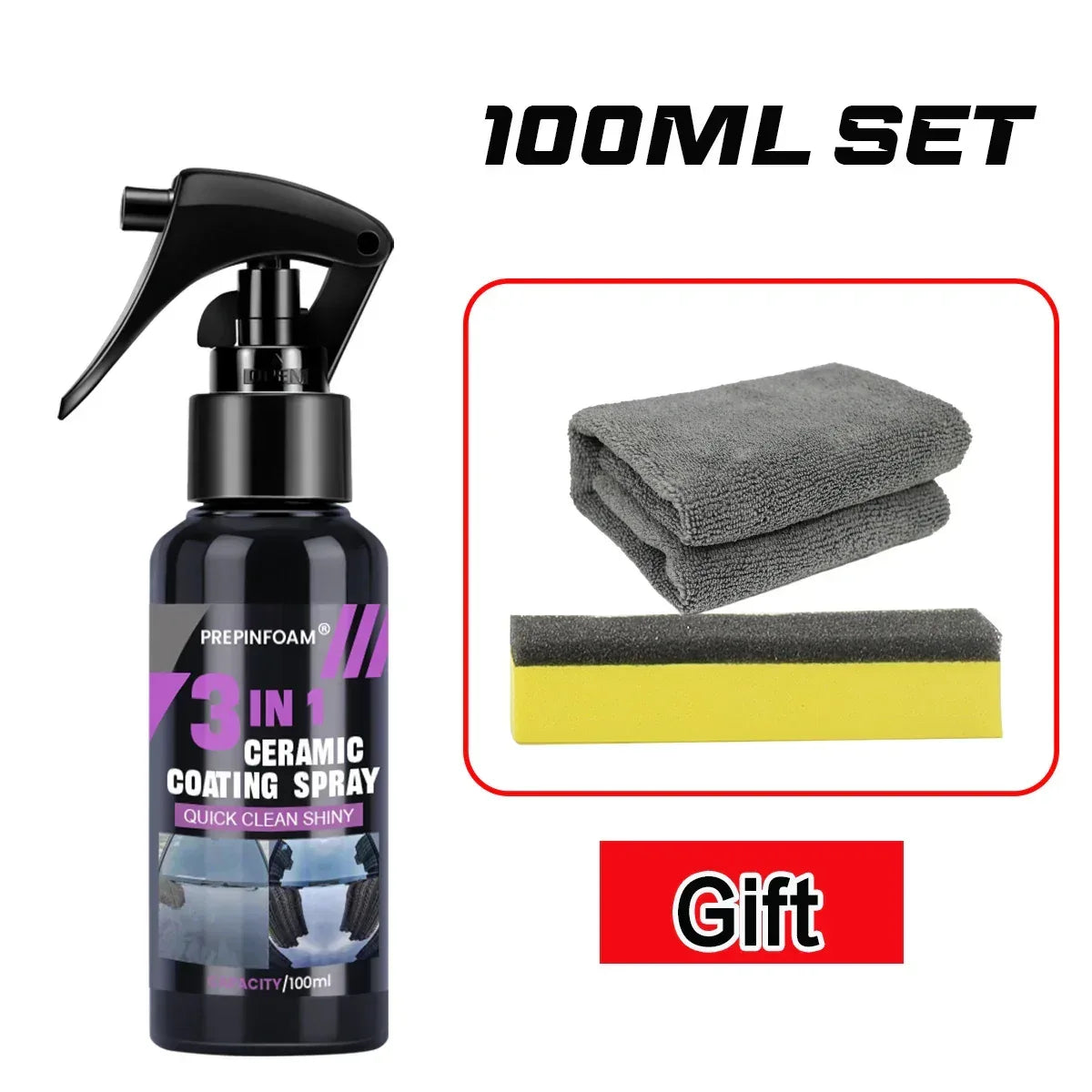 3 in 1 Car Ceramic Nano Coating Liquid Coatin Nano Crystal Hydrophobic Layer Polishing Paint Coating Agent Polish Nanos Coatings - Urbizia
