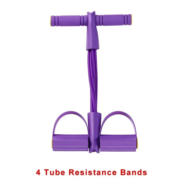 4-Level Resistance Band Tensioner with Non-Slip Handles - Home Fitness Equipment for Abdominal Muscle Training Yoga Abdominal - Urbizia