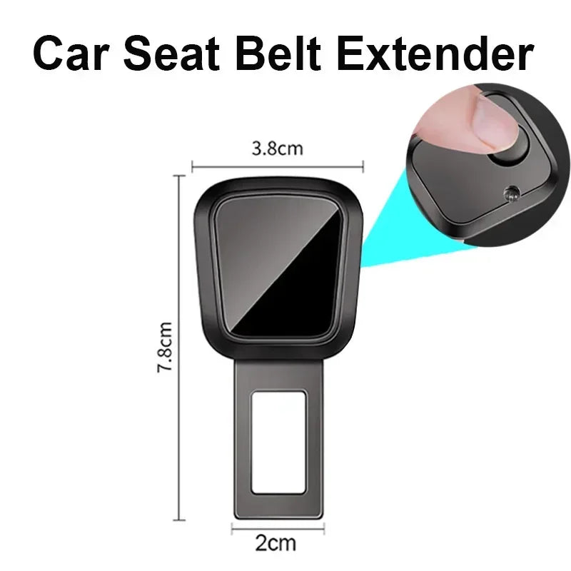 1/2/4 Pieces Car Seat Belt Clip Extender Alloy Seatbelt Lock Buckle Plug Auto Fastener Converter Clip Safety Belt Decoration - Urbizia