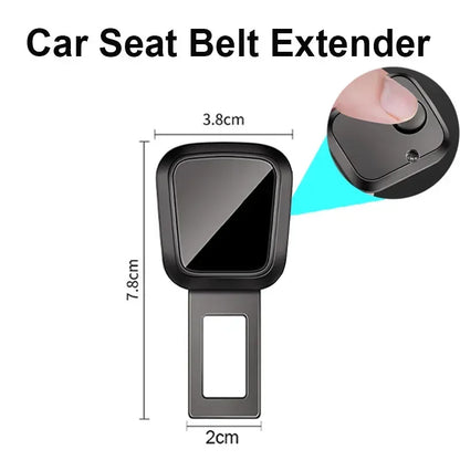 1/2/4 Pieces Car Seat Belt Clip Extender Alloy Seatbelt Lock Buckle Plug Auto Fastener Converter Clip Safety Belt Decoration - Urbizia