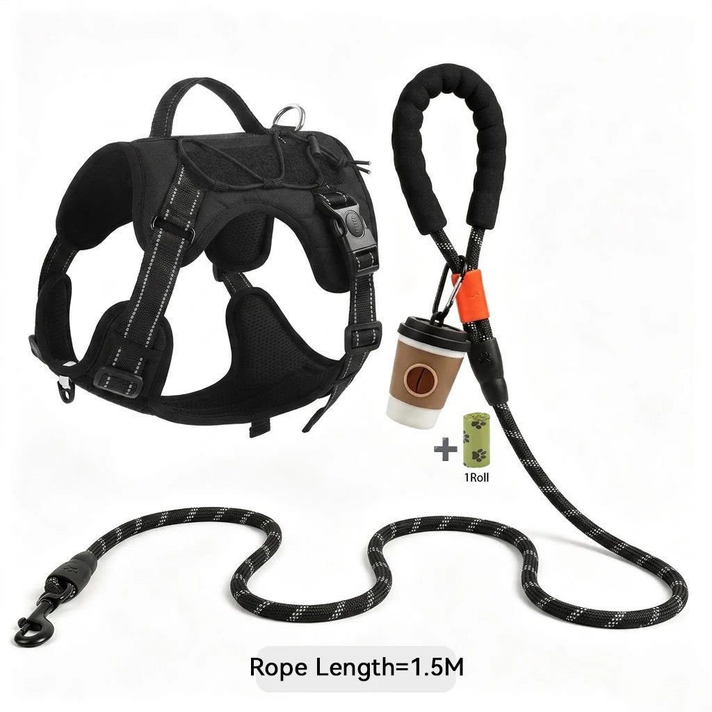 Reflective No-Pull Tactical Dog Harness