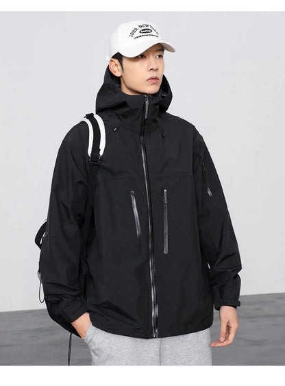 ARC SV Embroidery Bird Logo Three Layer Mens Womens Camping Coat Outdoor Waterproof Windbreaker Hiking Ski Jackets Unisex