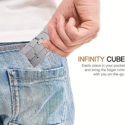 Infinity Cube Sensory Fidget Toy, EDC Fidgeting Game for Kids and Adults, Cool Mini Gadget Best for Stress and Anxiety Relief