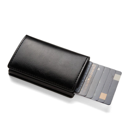 Anti-theft RFID credit card holder minimalist wallet pocket slim card holder card holder pu leather for men and women