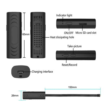 Mini Portable Remote WIFI Camera Small Compact Portable Surveillance Cam for Home Security