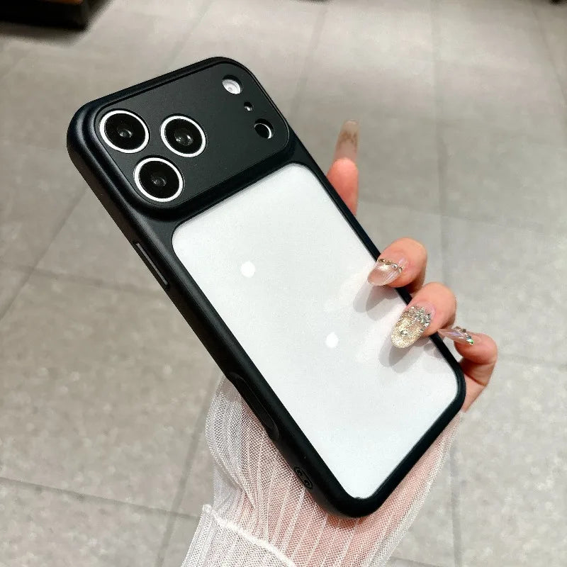 Silicone Camera Touch Buttons Crystal Clear Case for IPhone 18 16 15 14 13 Pro Max 17 Air Candy Lens Protection Shockproof Cover