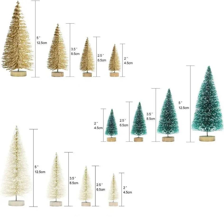 Mini Christmas Tabletop Cedar Pine Decorations