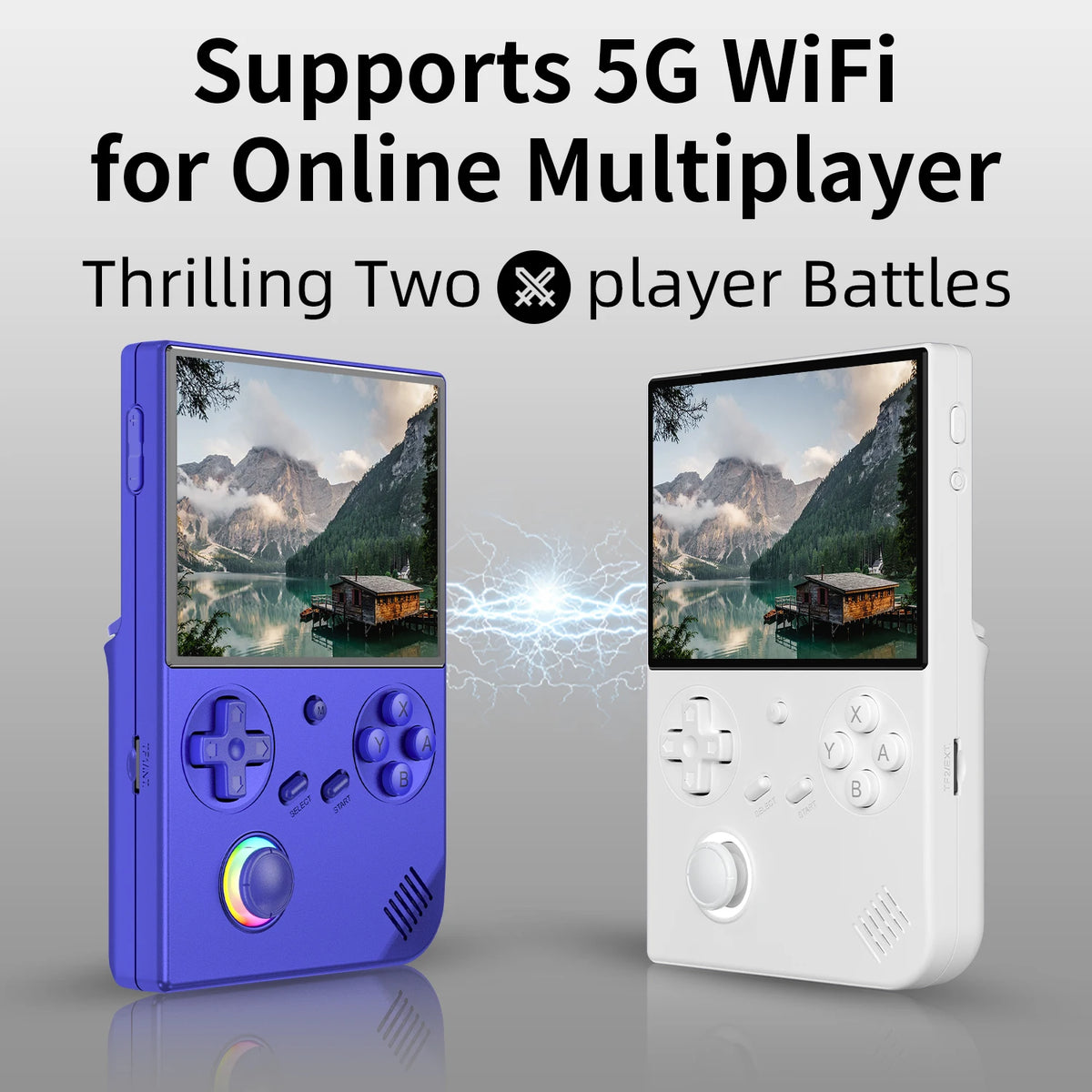 Anbernic RG 40XXV Retro Handheld Game Consoles 4.0" IPS Screen Linux 64-bit 3200mAh RGB Joystick RG40XXV Portable Gaming Console Supports Streaming WiFi Bluetooth HDMI TV Output