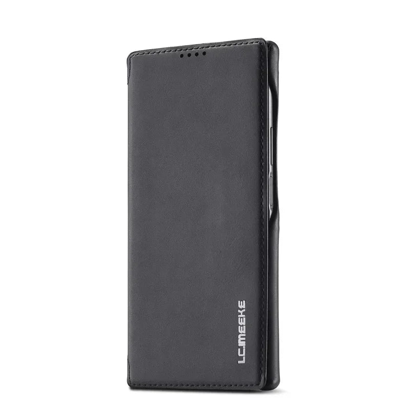 Flip Leather Phone Case For Samsung Galaxy S26 S25 S24 S23 Ultra S22 Plus S21 FE S20 Card Slot Stand Wallet Protect Cover