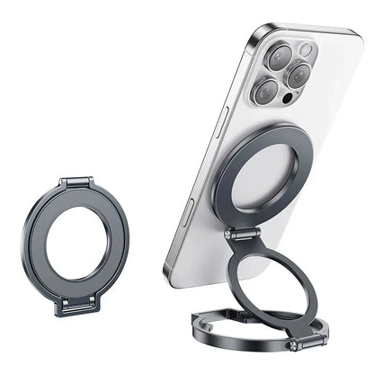 360° Rotation Magnetic Finger Ring Phone Holder Aluminum Alloy Foldable  For iPhone 17 16 15 14 13 12 Pro Max