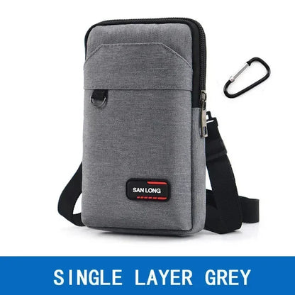 Waterproof Waist Bag Purse Single/double Layer Outdoor Waist Fanny Pack Men Phone Pouch Camping Hunting Tactical Bag with Belt