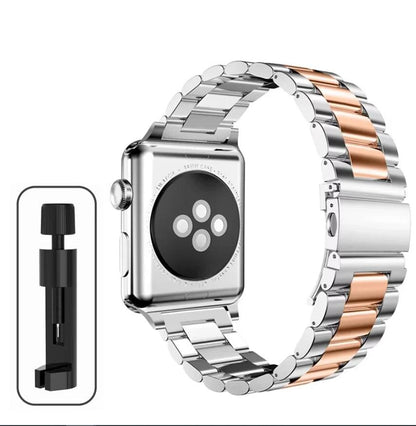 Stainless Steel Strap For Apple Watch Band 45mm Ultra 49mm 41mm 40mm 44mm 46mm Strap Metal Bracelet For Iwatch Series 11 10 42mm