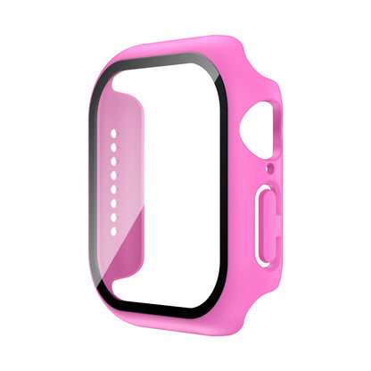 Tempered Glass+Case For Apple Watch 38mm 40mm 41mm 42mm 44mm 45mm 46mm Screen Protector Protective Cover iWatch 10 8 7 9 6 SE 5