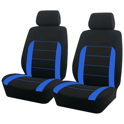 AUTO PLUS Sports Universal Polyester Car Seat Cover Set Fit Most Car Plain Fabric Bicolor Stylish Car Accessories Seat Protector