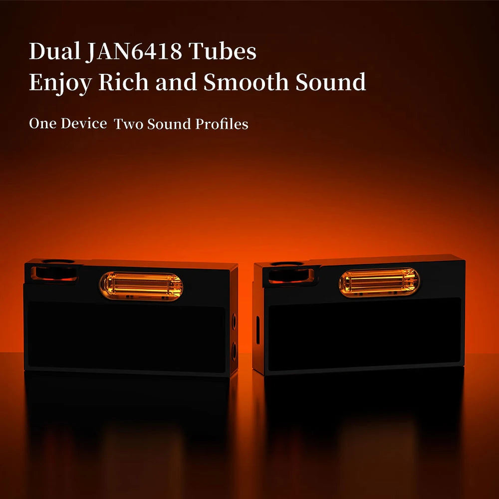 SHANLING UA7 Portable USB DAC Amp Dual JAN6418 Tubes Transistor Mode HiFi Audio Dongle ES9069 DSD512 3.5mm / 4.4mm Bal 577mW