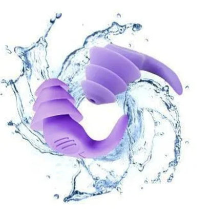 1 Pair Antinoise Earplugs Sound Insulation Ear Protection Earplugs Sleeping Swimming Travel Noise Reduction Waterproof Earplugs
