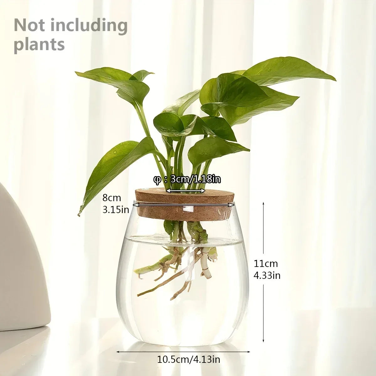 1pc, Glass Planter Propagation Station Vase Rack Tabletop Hydroponic Plants Cuttings Office Home Decoration - Urbizia