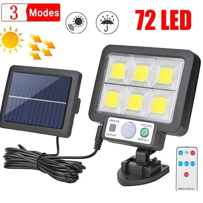 Outdoor Waterproof Emergency Street Garden Security Decor Lamp LED Solar Split Wall Lamp Motion Sensor Sunlight Light 3 Mode