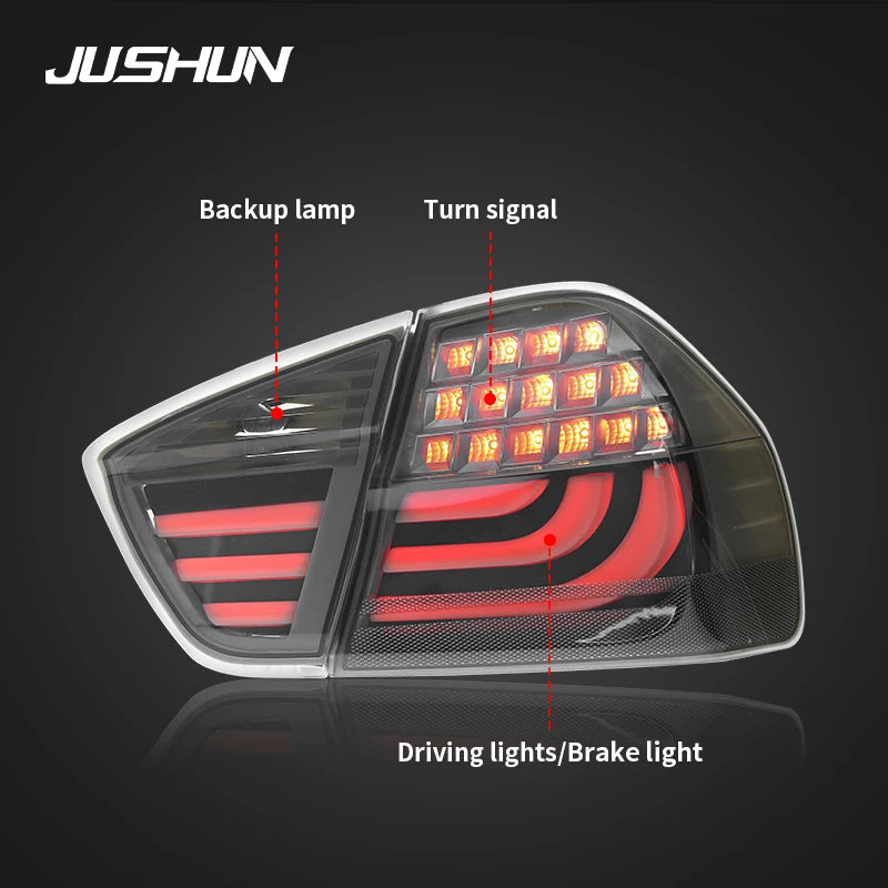 Car Tail Light Assembly For BMW 3 Series E90 2005-2008 Tail Lamp Brake Light Dynamic Turn Signal Tail Lamps Plug and Play LED Taillights