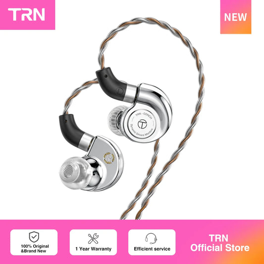 TRN Conch Earphone Lucky Bag High-Performance DLC Diamond Diaphragm Dynamic In-Ear Monitors Tuning Nozzle Filters For Xiaomi