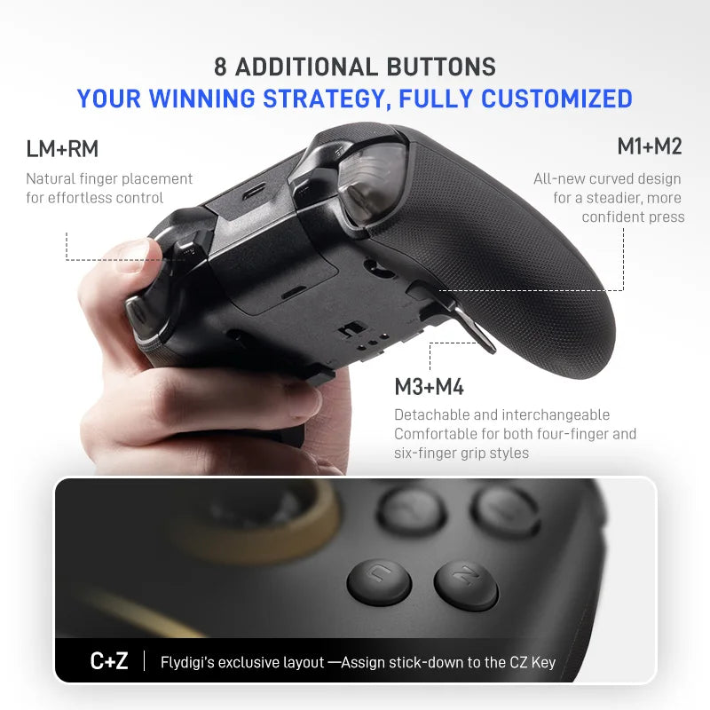 In Stock Flydigi Vader 5 Pro V2 global version Wireless Bluetooth Gamepad Controller Multi-Platform for PC NS2 Mobile Steam