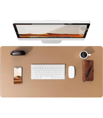 Large Mouse Pad,Office Desk Mat, Leather Desk Pad Protector, Non-Slip PU Leather Desk Blotter, Laptop Desk Pad - Urbizia