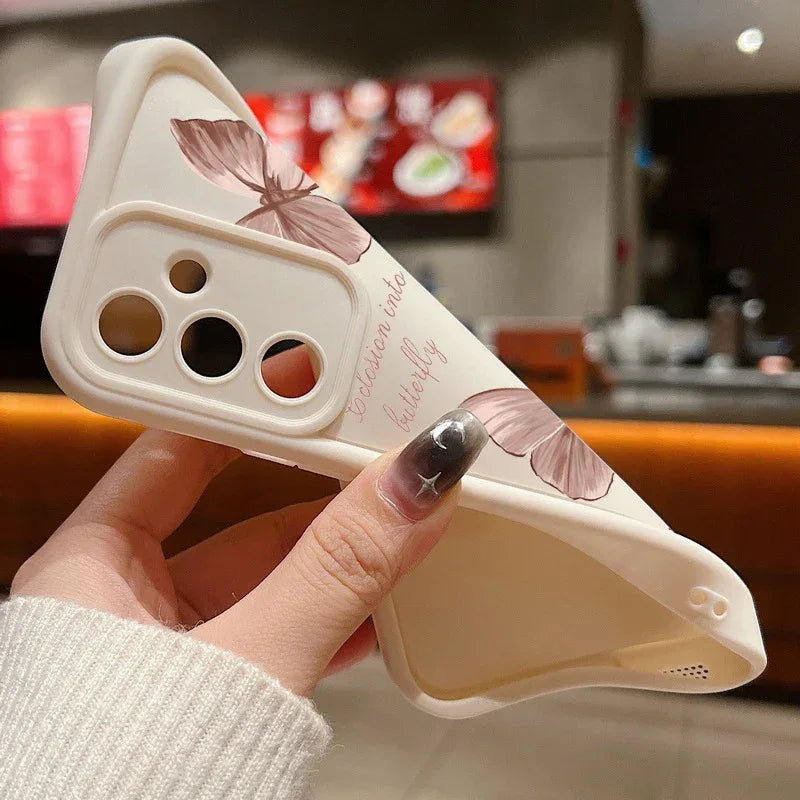 Gold Butterfly Soft TPU Phone Case for Samsung