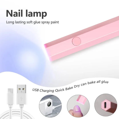 Handheld UV LED Nail Lamp – Rechargeable Mini Spot Curing Light