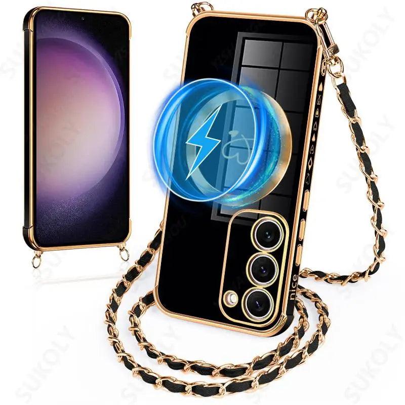 Crossbody Lanyard MagSafe Case for Samsung Galaxy Series