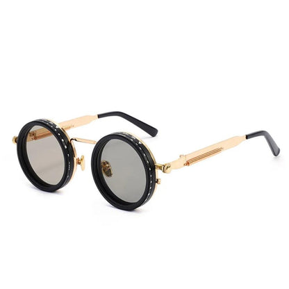 ND9 Anti-UV Sunglasses Round 9 Level Dimming Adjustable Dimming Sunglasses Retro with Glasse Case Outdoor Eyewear Fishing