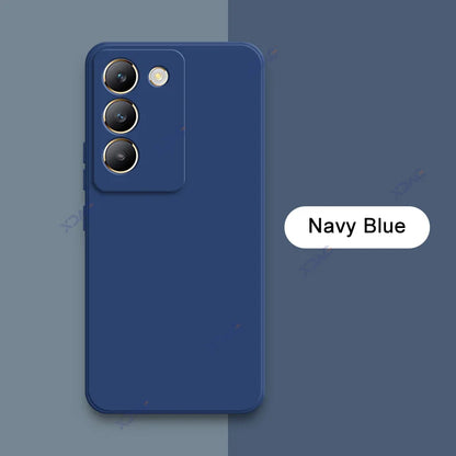 Luxury Dual Layer Cellphones Case Cover for VIVO V30 Lite V40 SE Lens Protection V30Lite V40SE Soft Square Liquid Silicone Armor