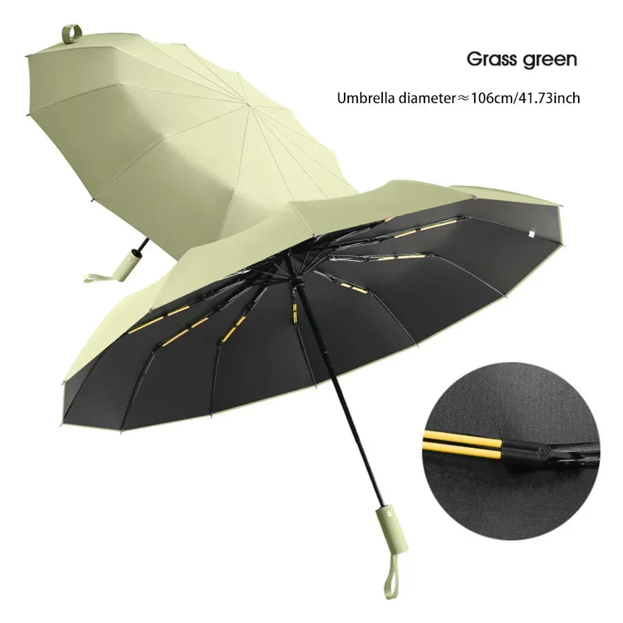 24-Bone Reinforced Windproof Umbrella – Men & Women - Urbizia