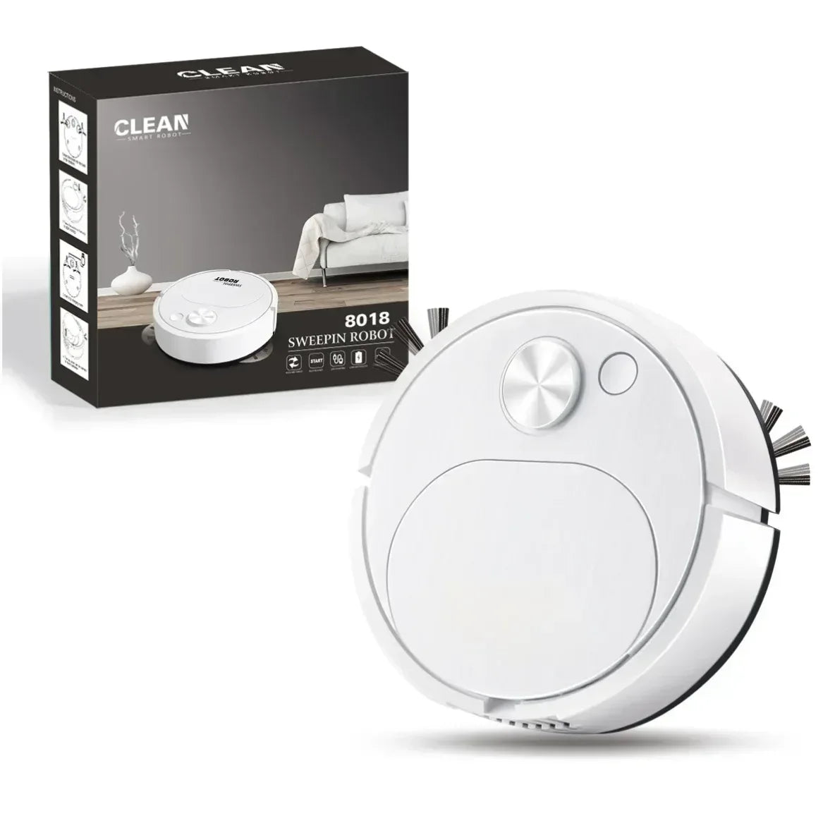USB 3-in-1 Smart Robot Vacuum Cleaner - Urbizia