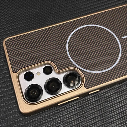 Samsung Galaxy Carbon Fiber Magnetic Case – S23 to S26