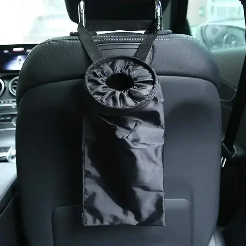 Universal Car Garbage Bag Back Seat Headrest Litter Trash Garbage Can - Urbizia
