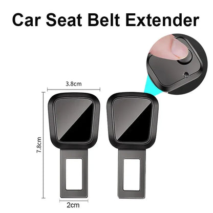 1/2/4 Pieces Car Seat Belt Clip Extender Alloy Seatbelt Lock Buckle Plug Auto Fastener Converter Clip Safety Belt Decoration - Urbizia