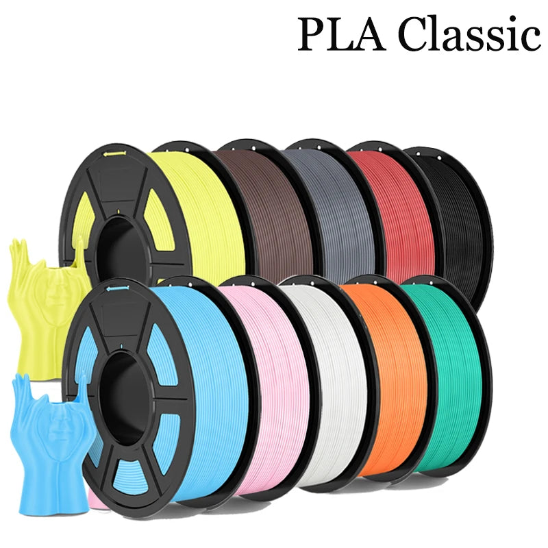 TECBEAS PLA Claissc 3D Printer Filament Neatly Wound Coloful High Toughness 1.75mm FDM For Fast Delivery Support Custom Colors