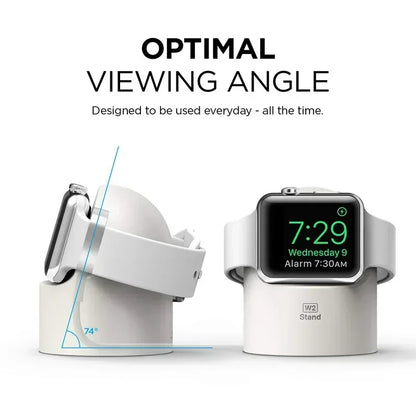 Charger Stand For Apple Watch Series Ultra/8/SE2/7/6/SE/4/3 49mm/45mm/44mm/42mm/41mm/40mm/38mm Durable Silicone Nightstand Mode - Urbizia