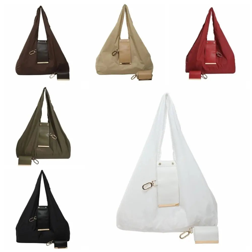 Reusable Mini Keychain Tote Bag Large Capacity Lightweight Foldable Shopping Bag Key Ring Eco-Friendly Expandable Reusable Bag