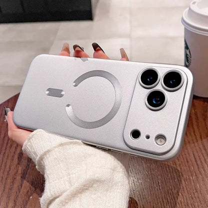 Metallic Paint MagSafe Soft Case for iPhone Wireless Charge