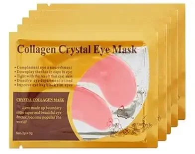 20Pcs=10Pairs Gold Collagen Crystal Eye Mask skincare Eye Patches Firming Moisturizing Nourishing Eye Skin Care Products - Urbizia